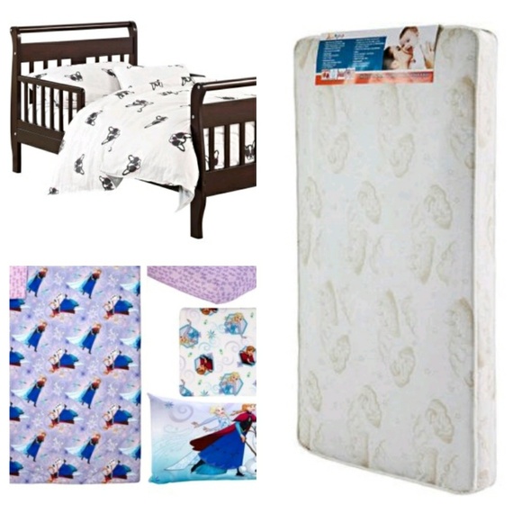 Toddler Bed with Toddler Mattress and Disney Froz